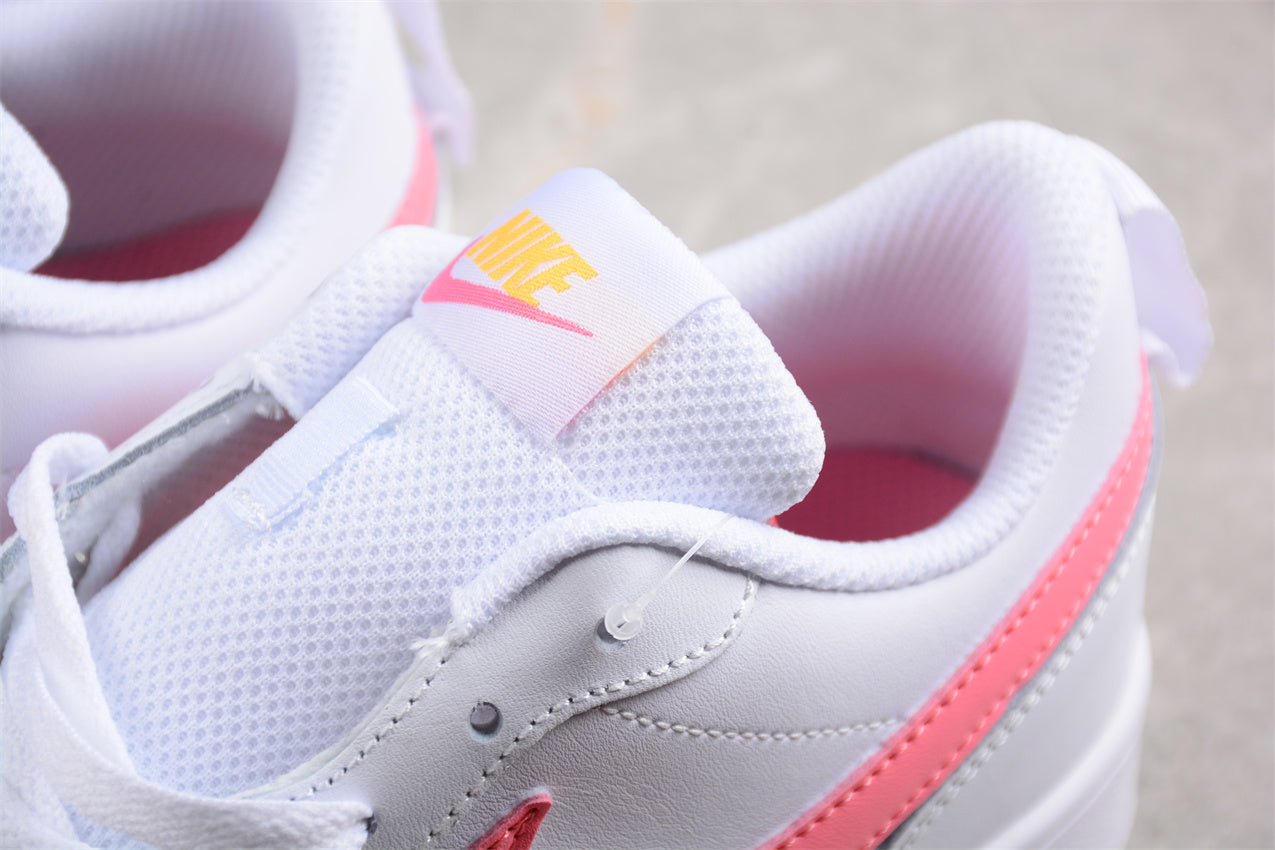 Nike Court Borough Low 2 GS "White Coral Laser Orange"