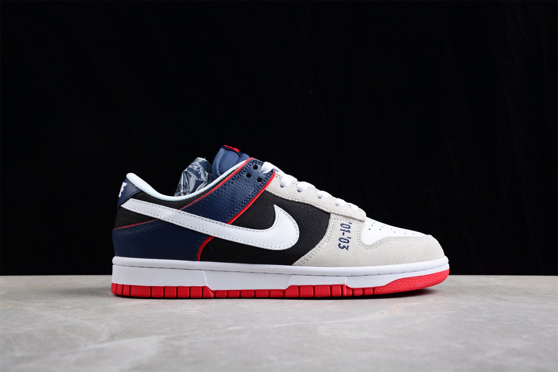 Nike SB Dunk Low "Sail Black Navy Red" - Best Reps Website 2025