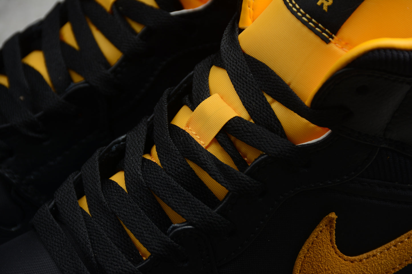 Nike Air Jordan 1 Mid "Black Metallic Gold White" - Best Reps Website 2025