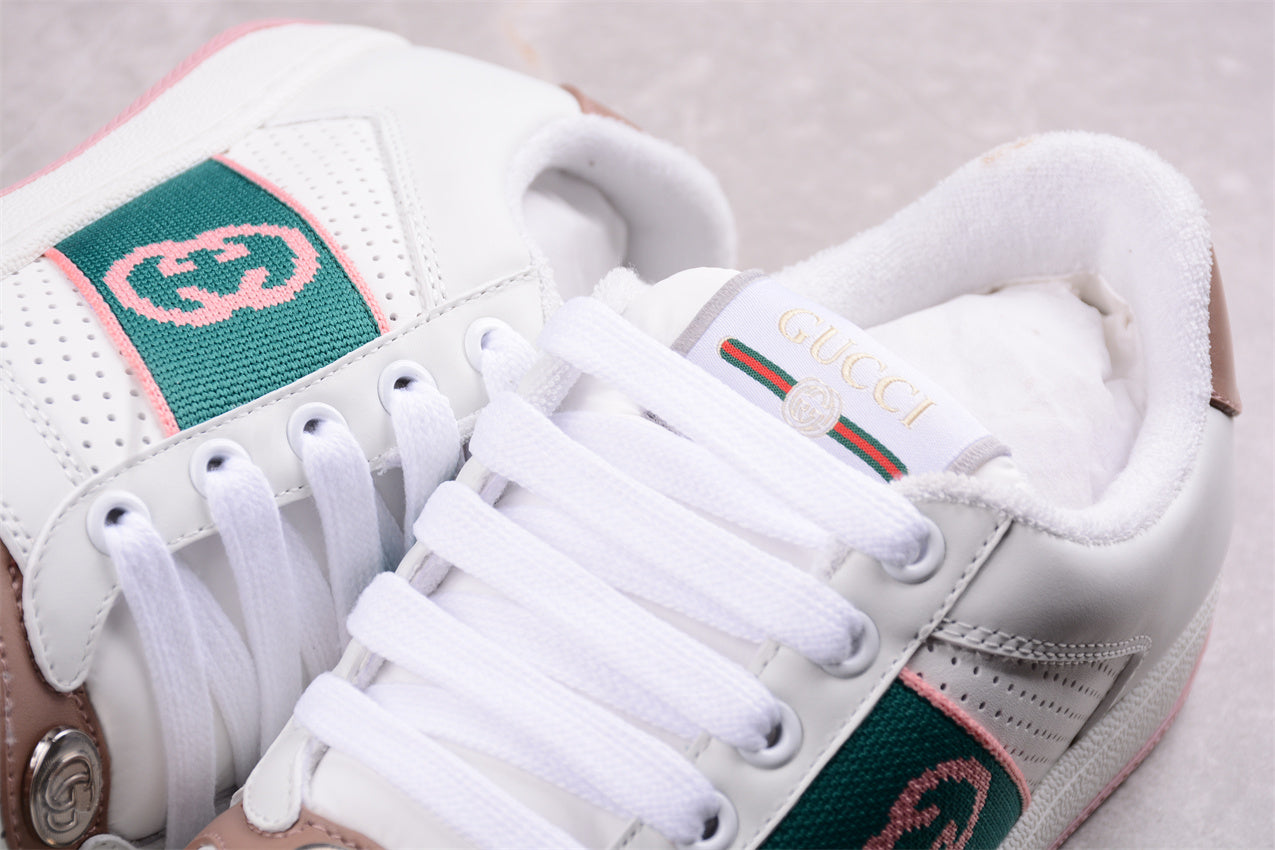 GUCCI Women's Screener 'White Light Pink Green' - Best Reps Website 2025