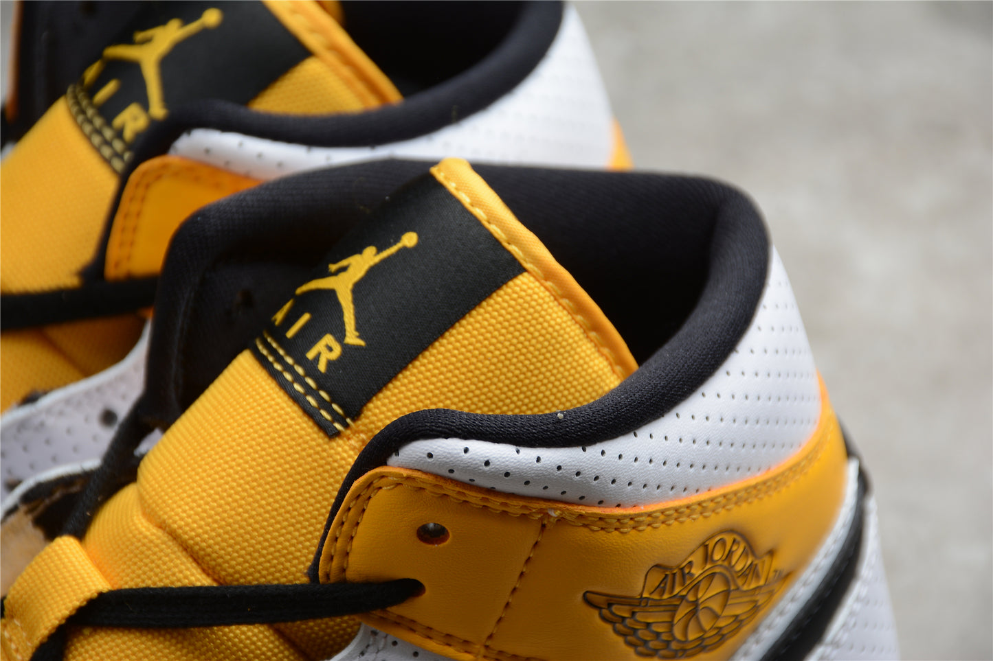 Air Jordan 1 Mid Perforated White University Gold - Best Reps Website 2025