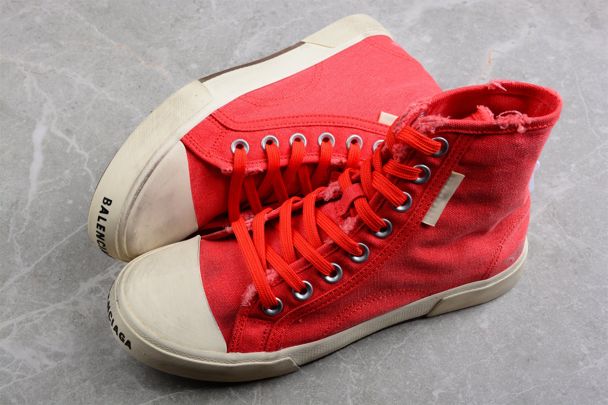 Balenciaga Paris Hi-Top Sneakers – Red/White - Best Reps Website 2025
