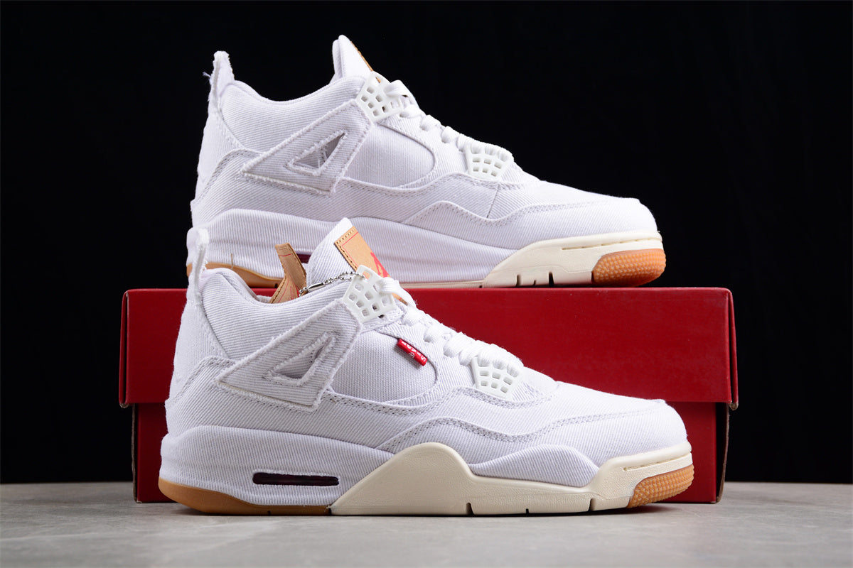 Levi’s x Air Jordan 4 Retro "White Denim" - Best Reps Website 2025