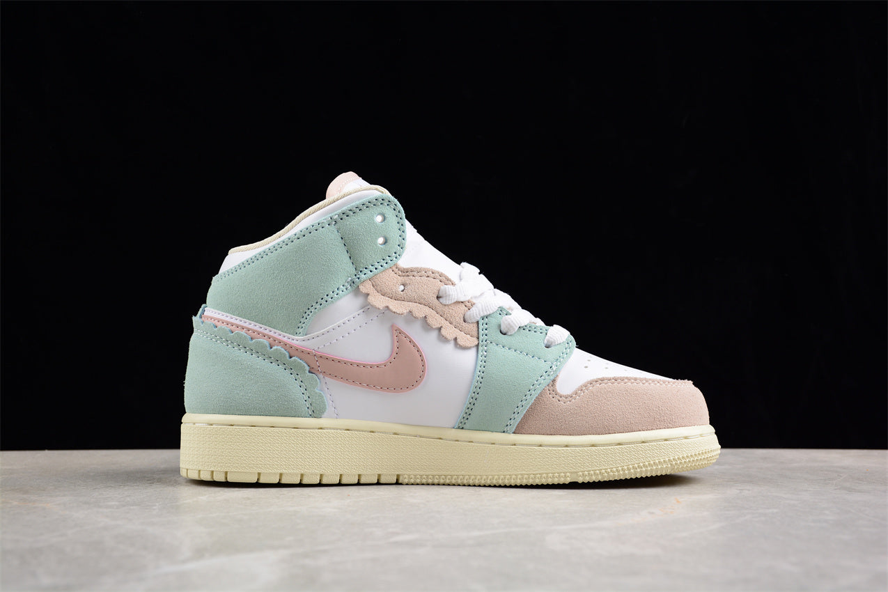 Air Jordan 1 Mid GS "Pink Oxford" (Youth) - Best Reps Website 2025
