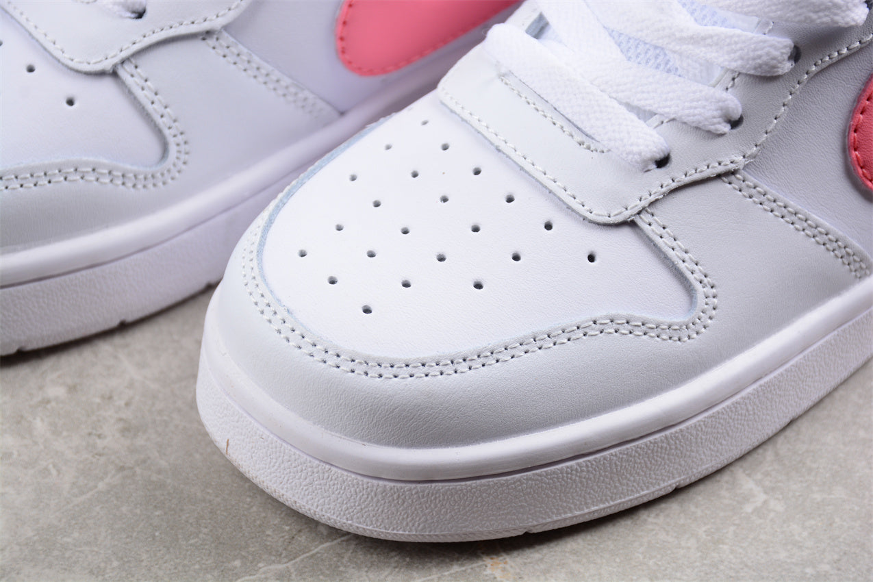 Nike Court Borough Low 2 GS "White Coral Laser Orange"