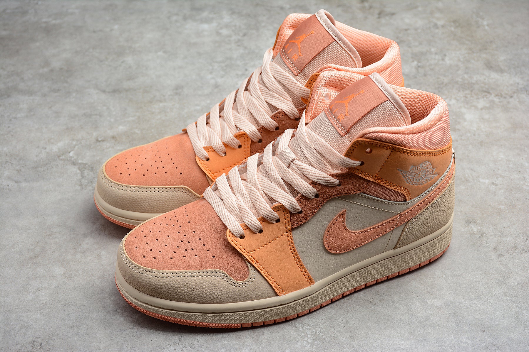 Nike Air Jordan 1 Mid "Apricot Orange" - Best Reps Website 2025