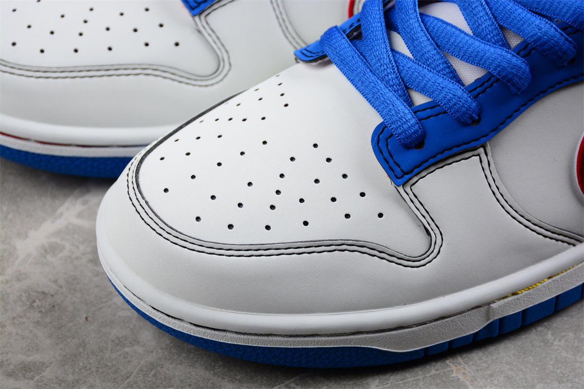 Nike SB Dunk Low "White Rabbit" Blue Red - Best Reps Website 2025