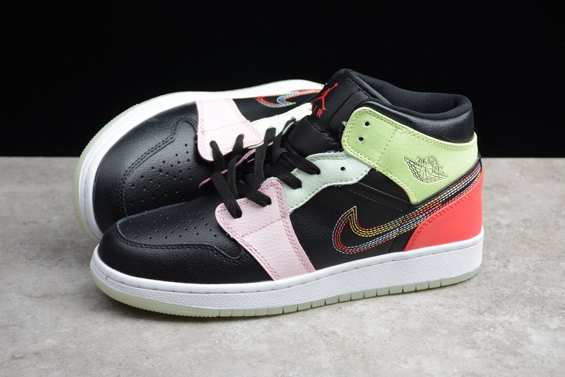 Air Jordan 1 Mid "Glow In The Dark" GS - Best Reps Website 2025