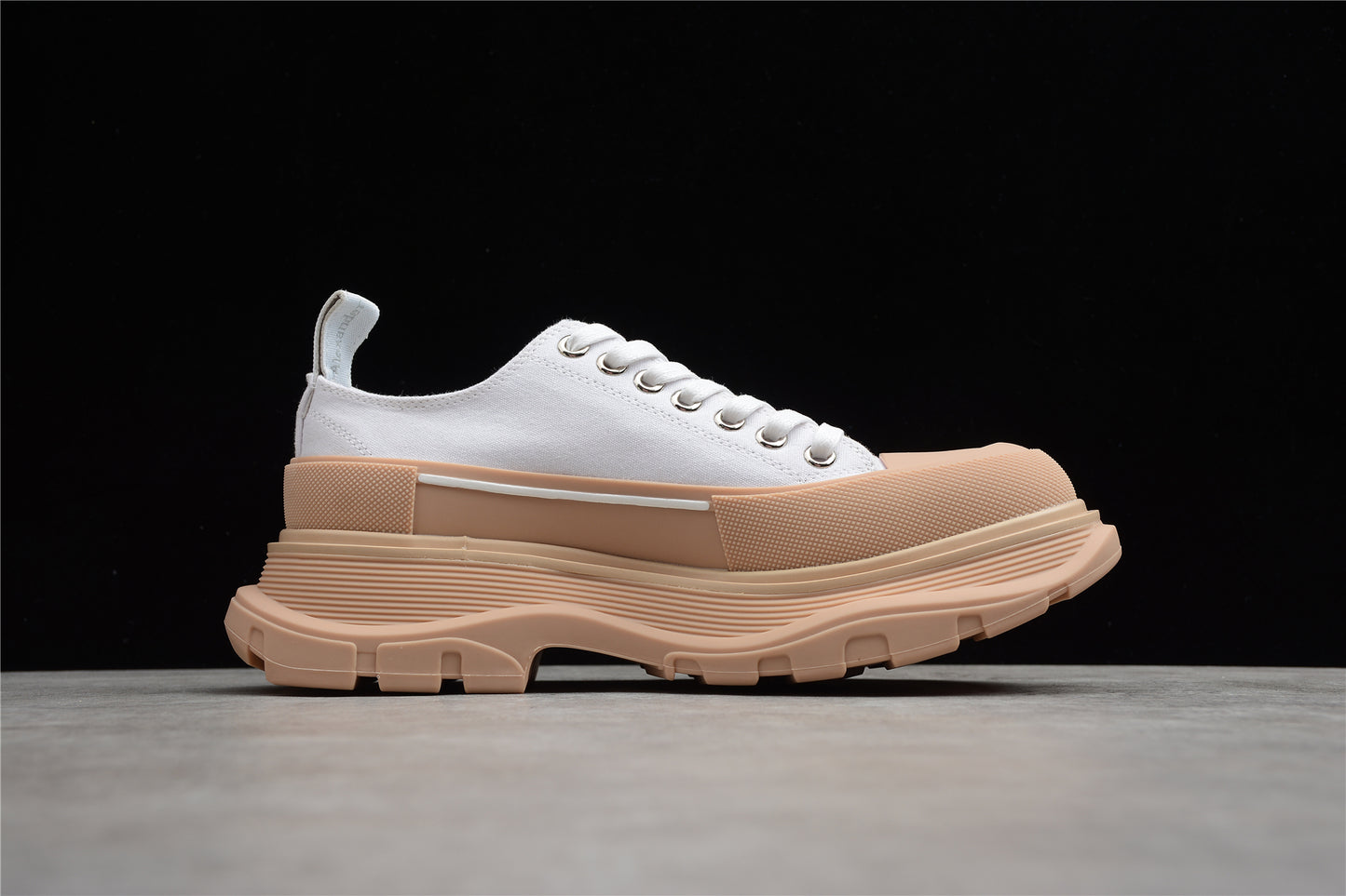 Alexander McQueen Tread Slick Low in White/Tan - Best Reps Website 2025