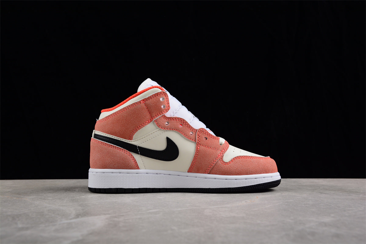 Air Jordan 1 Mid GS "Orange Suede"