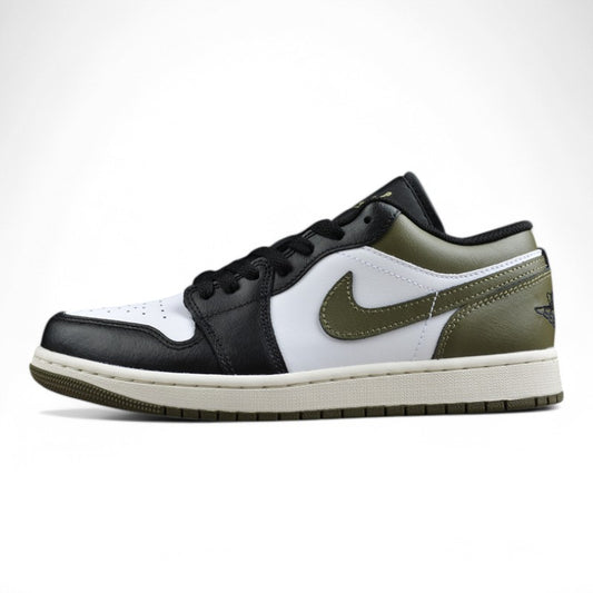 Air Jordan 1 Low "Black Toe Medium Olive"