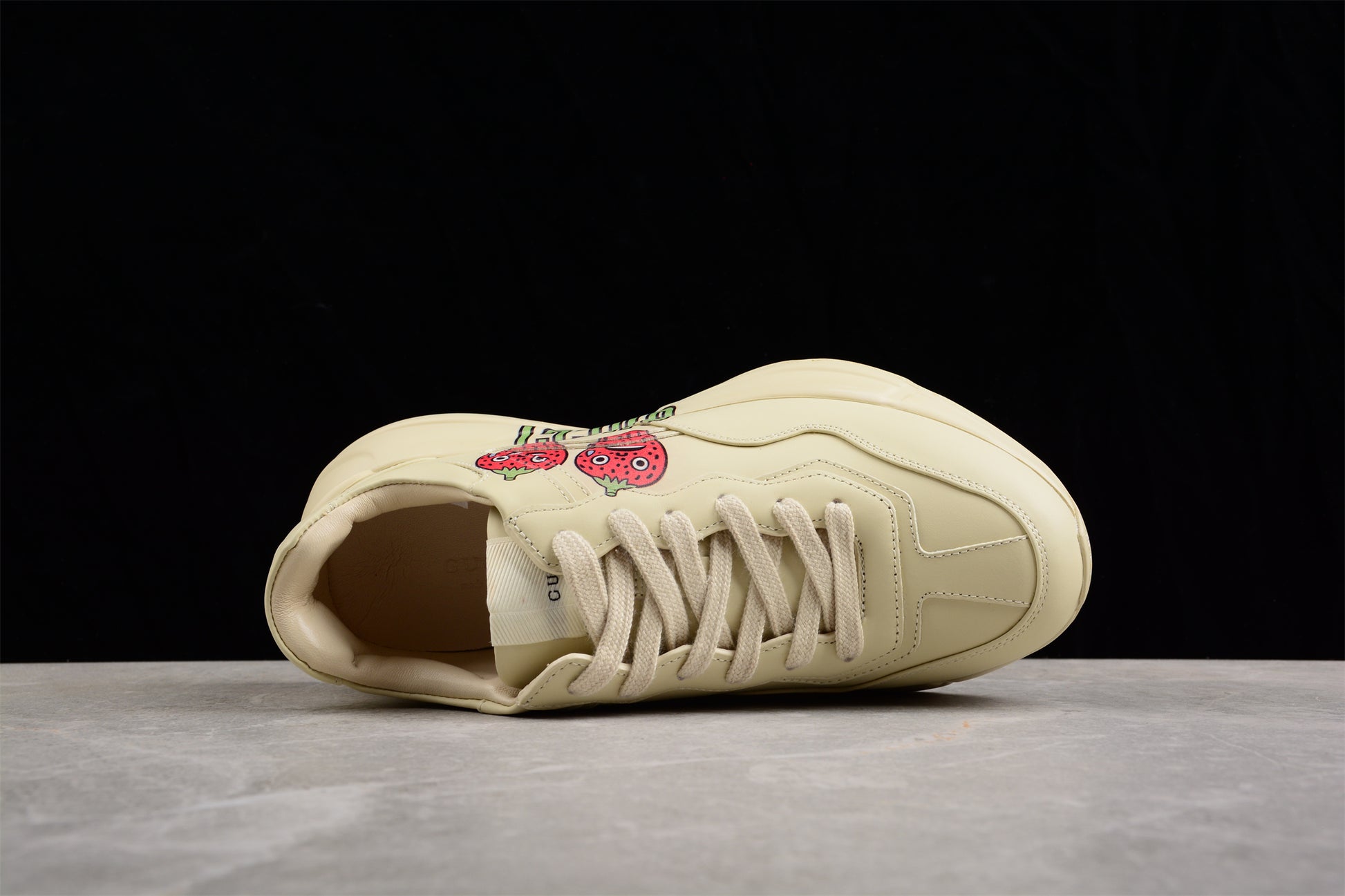 Gucci Rhyton Sneaker With Strawberry Print 'Ivory White' - Best Reps Website 2025