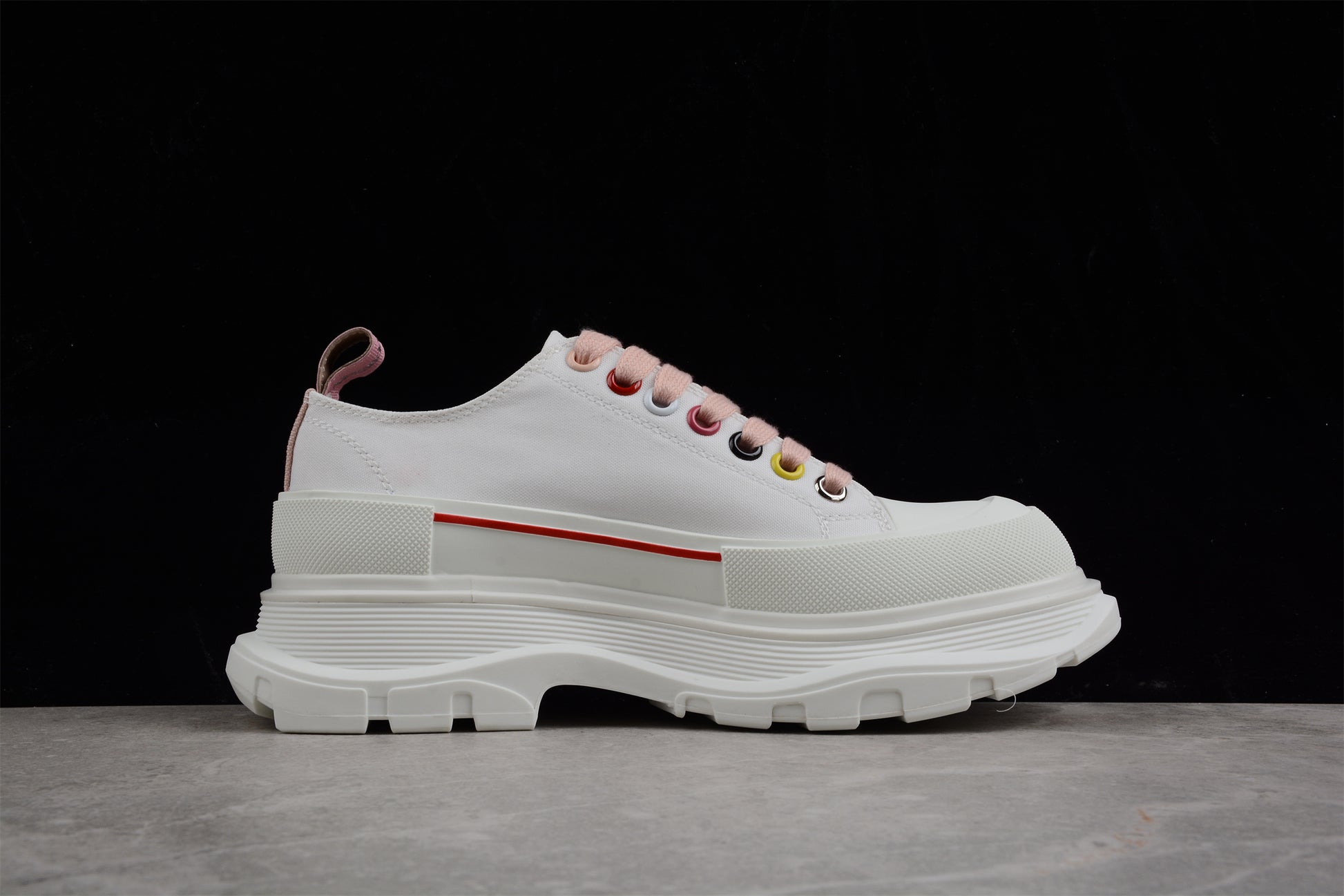 Alexander McQueen Tread Slick Low Lace Up White Multi (Women's) - Best Reps Website 2025