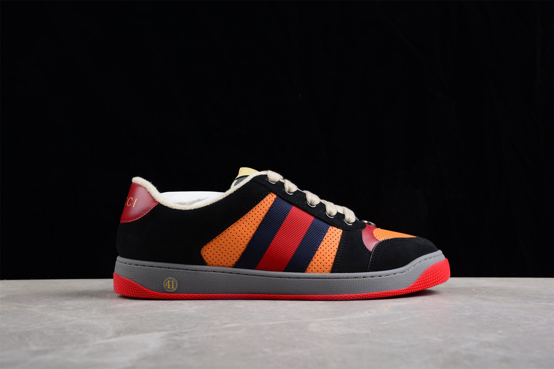 Gucci Screener Trainer, Orange Leather, Tiger Limited Edition - Best Reps Website 2025