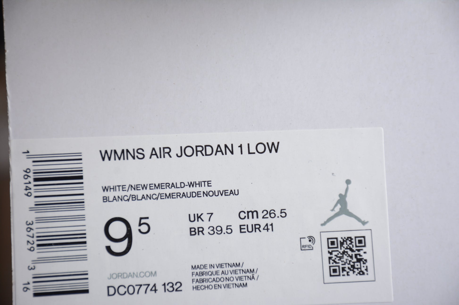Nike Air Jordan 1 Low "New Emerald" WMNS
