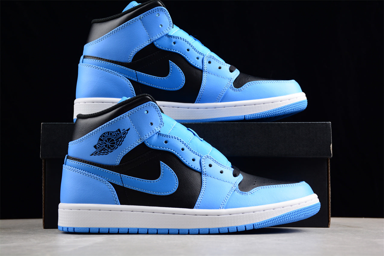 Air Jordan 1 Mid "University Blue/Black-White" - Best Reps Website 2025