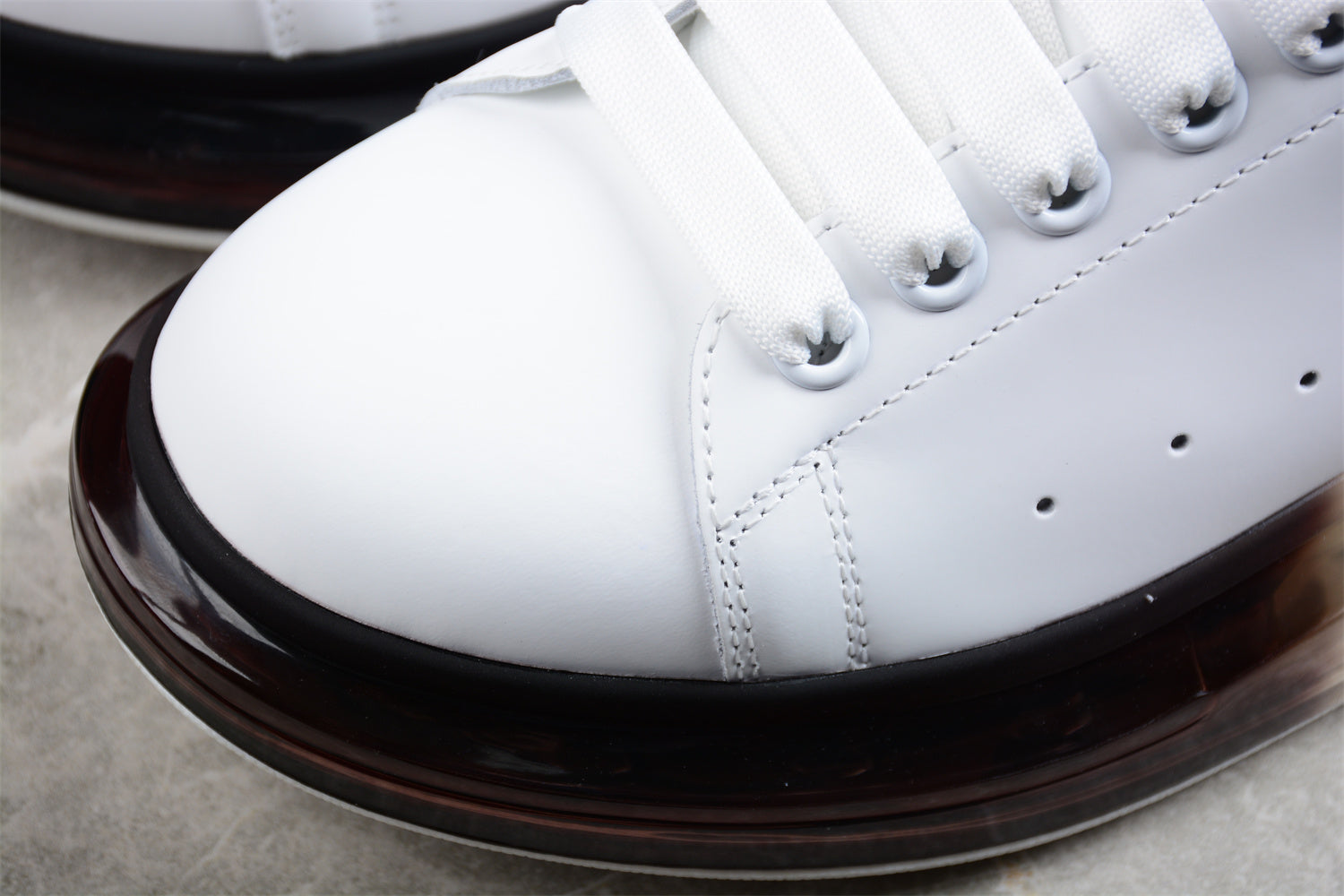 Alexander McQueen Oversized Air Sole Sneaker in White/Black - Best Reps Website 2025