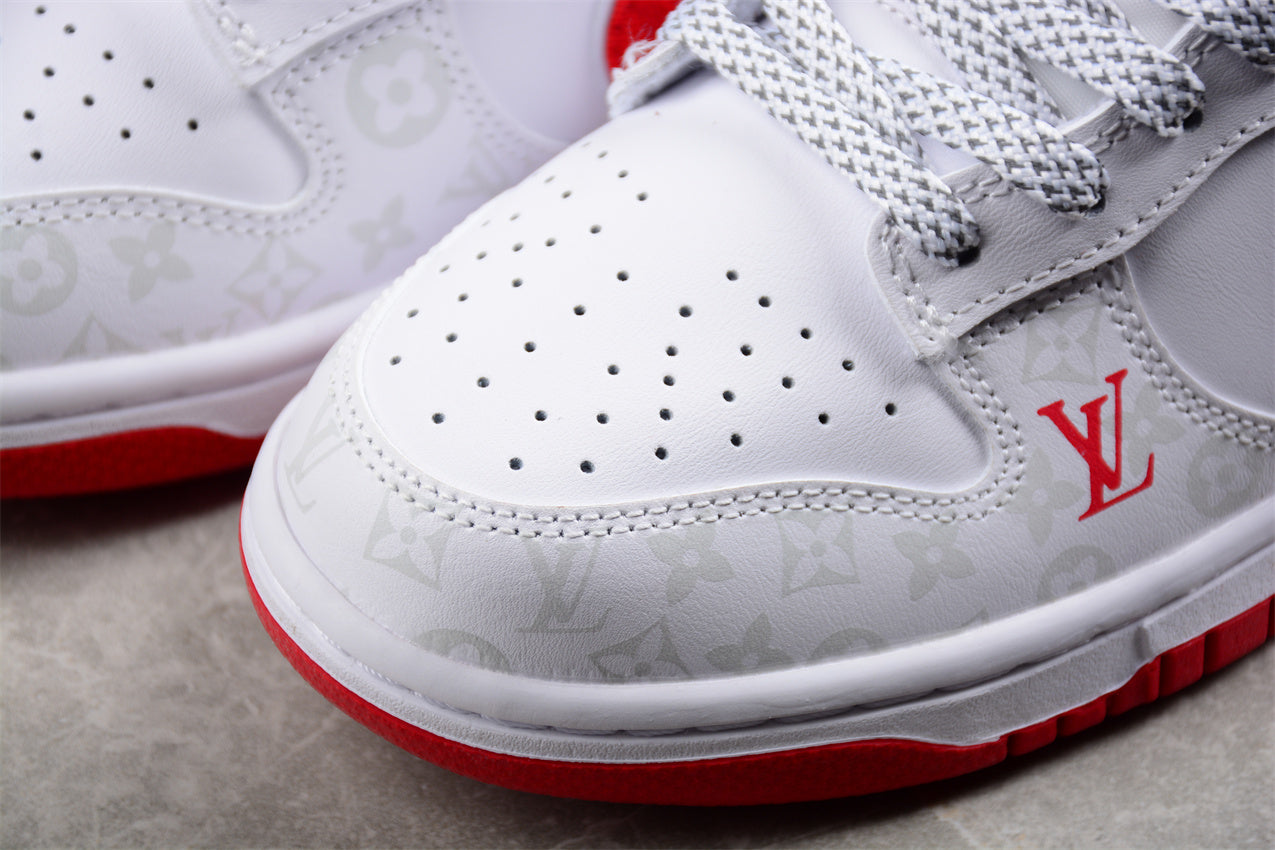 Nike Dunk Low x Louis Vuitton White Red - Best Reps Website 2025