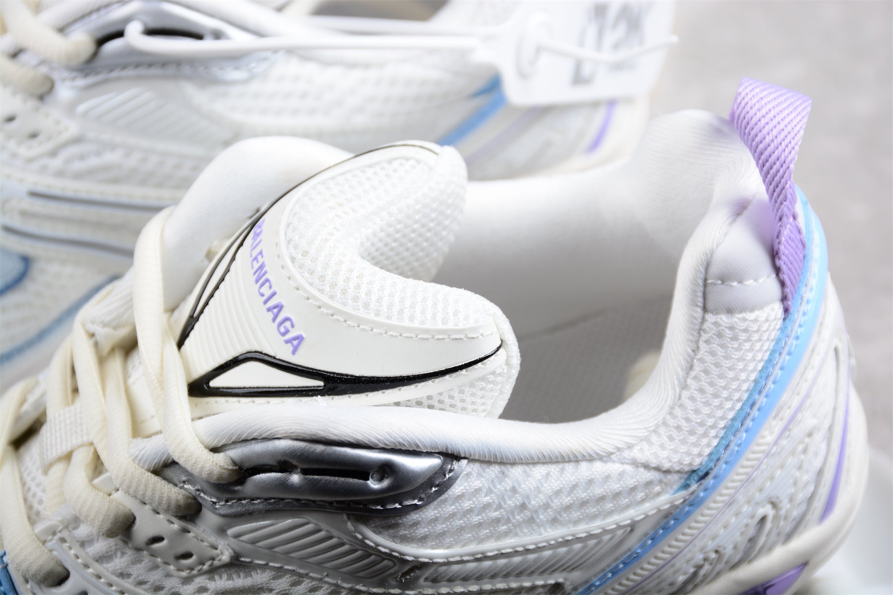 Balenciaga X-Pander Sneaker in White/Purple/Blue - Best Reps Website 2025