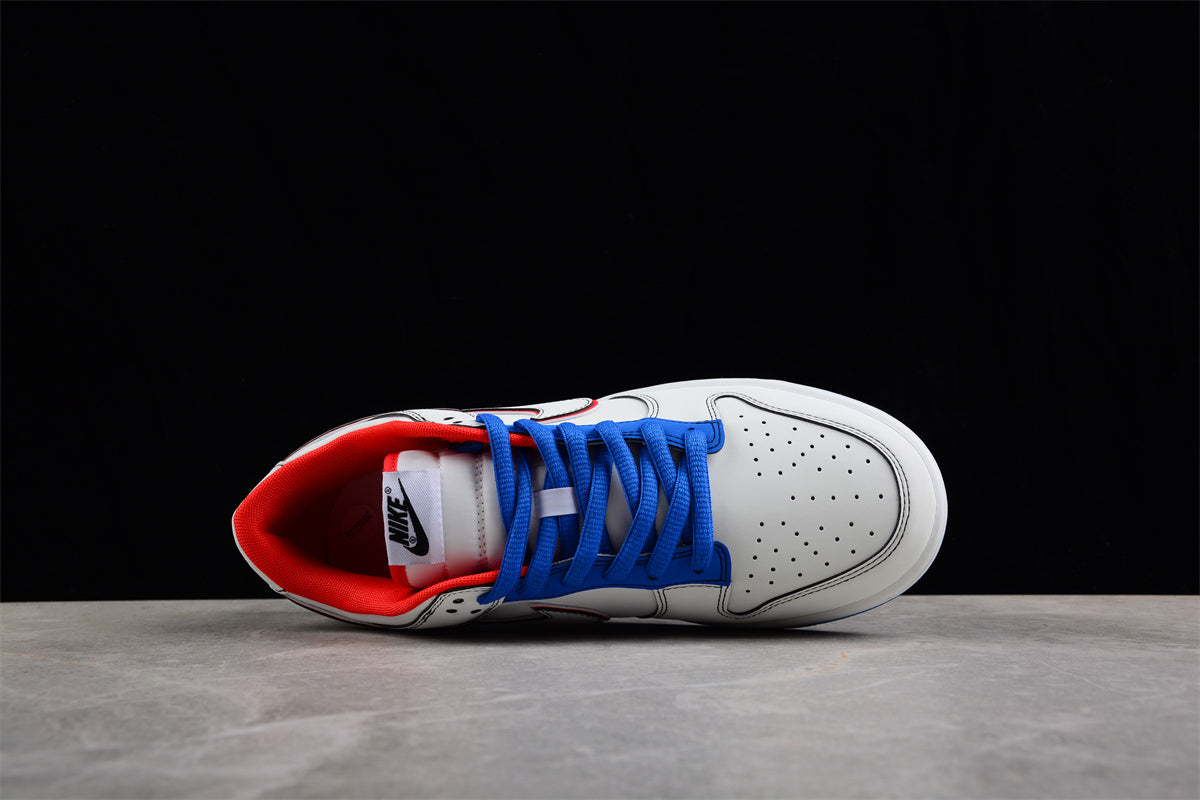 Nike SB Dunk Low "White Rabbit" Blue Red - Best Reps Website 2025