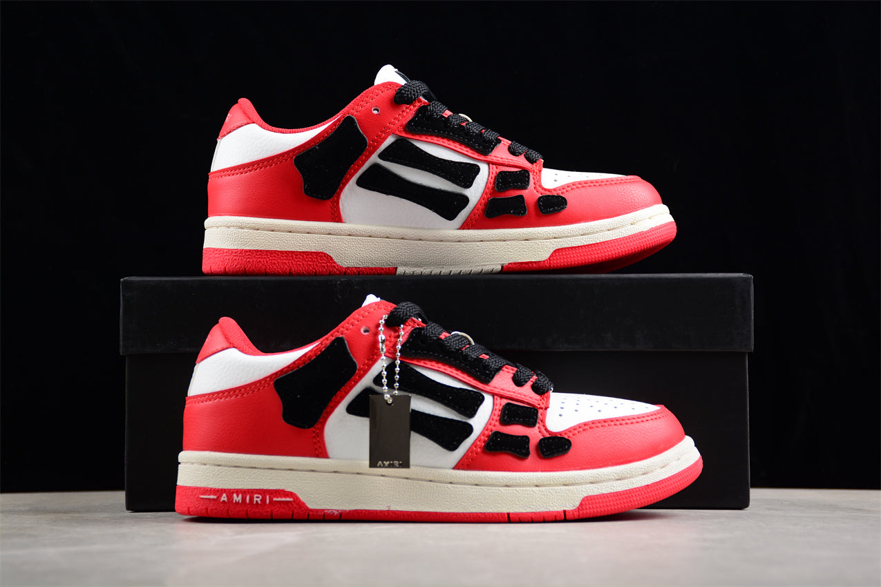  AMIRI Skel Top Low 'White Red' 