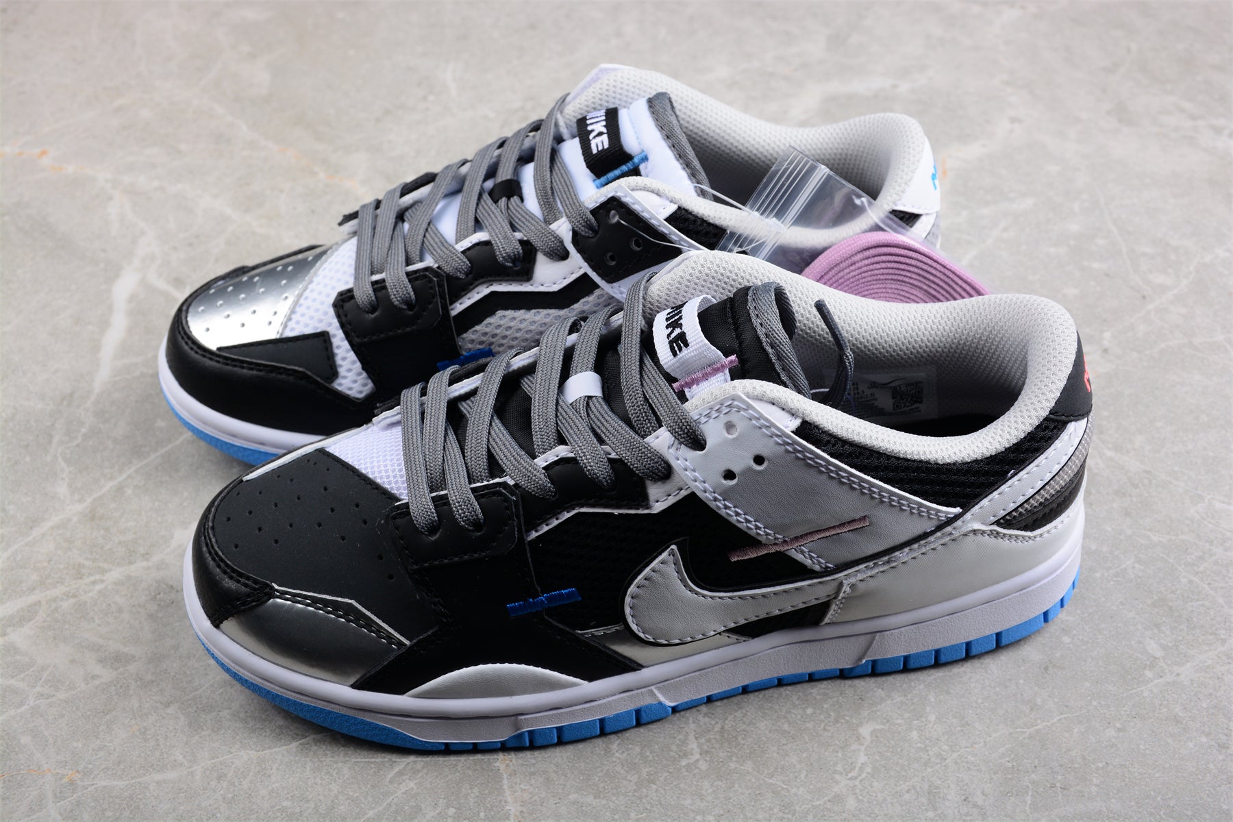 Nike Dunk Low Scrap Premium 'Black/Neutral Grey/University Blue' - Best Reps Website 2025