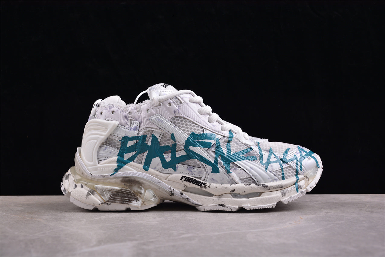 Balenciaga Runner Graffiti – White/Blue - Best Reps Website 2025