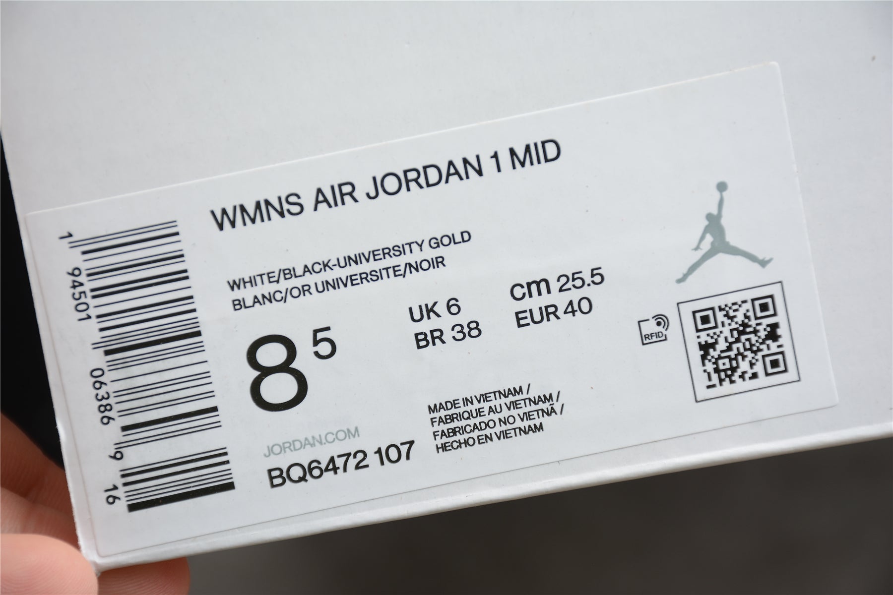 Air Jordan 1 Mid Perforated White University Gold - Best Reps Website 2025
