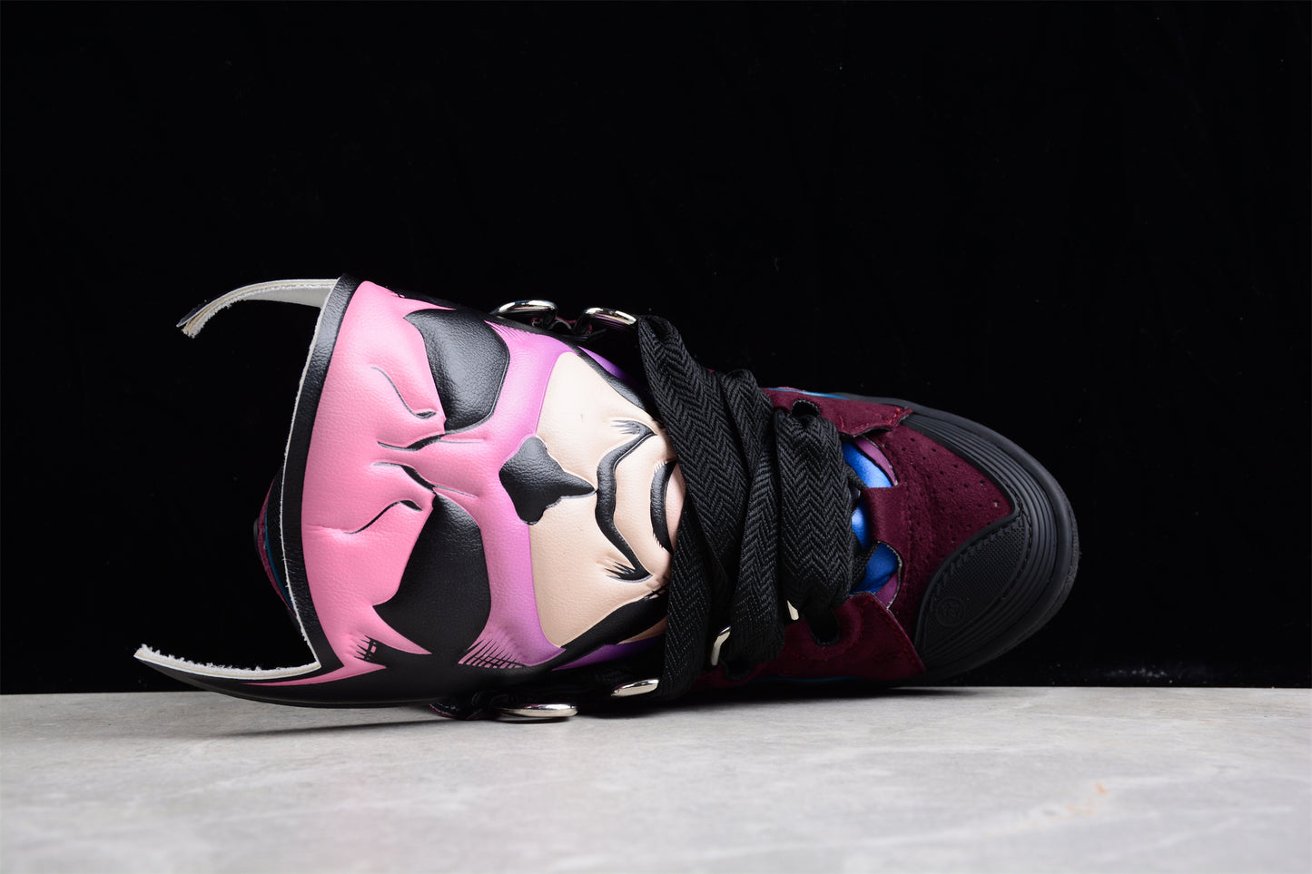 Lanvin x Batman Women's CURB Sneakers 'Raisin/Black'