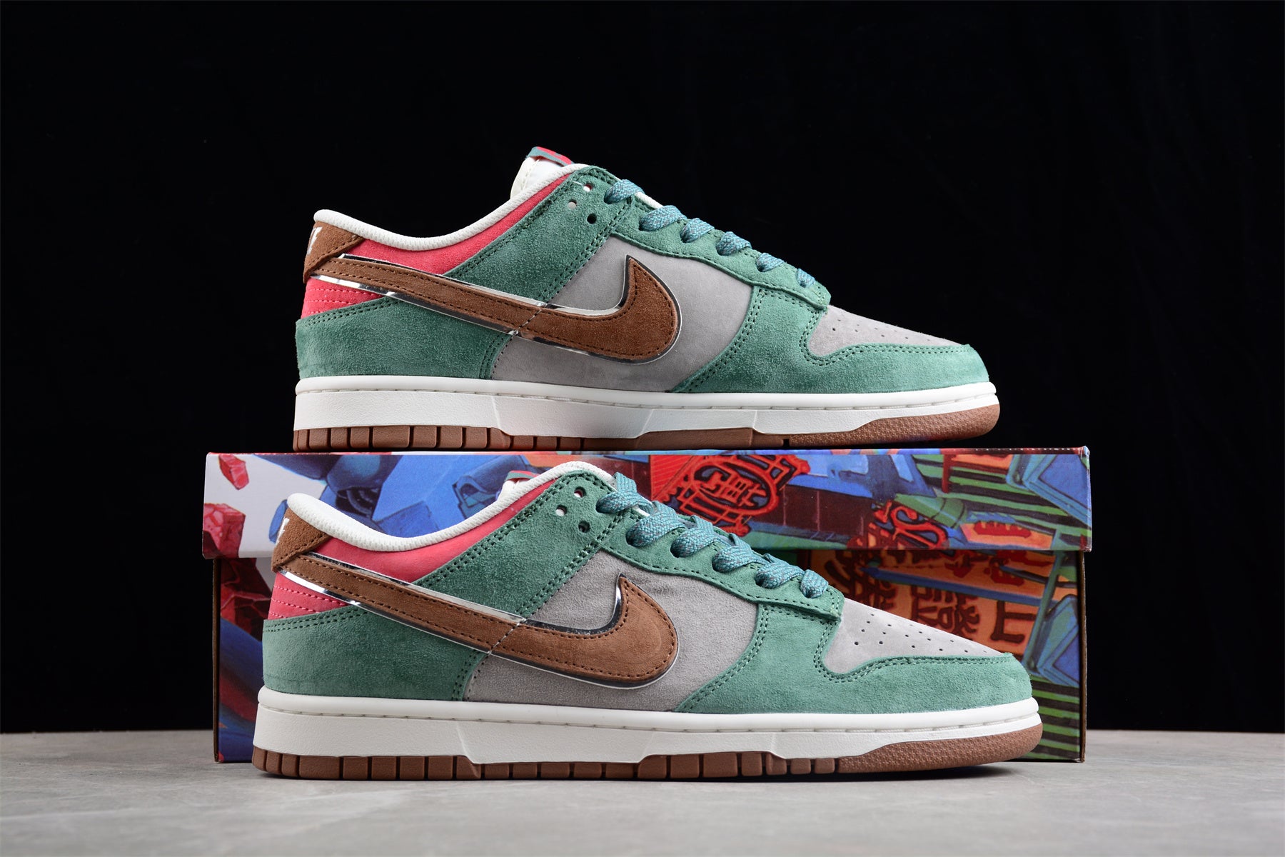Otomo Katsuhiro x Nike SB Dunk Low "Steamboy OST" Grey/Green/Brown - Best Reps Website 2025