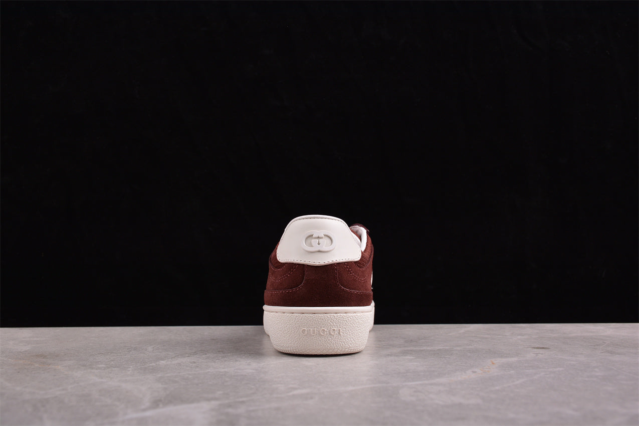 Gucci Interlocking G Brown Suede Low Top Sneakers - Best Reps Website 2025