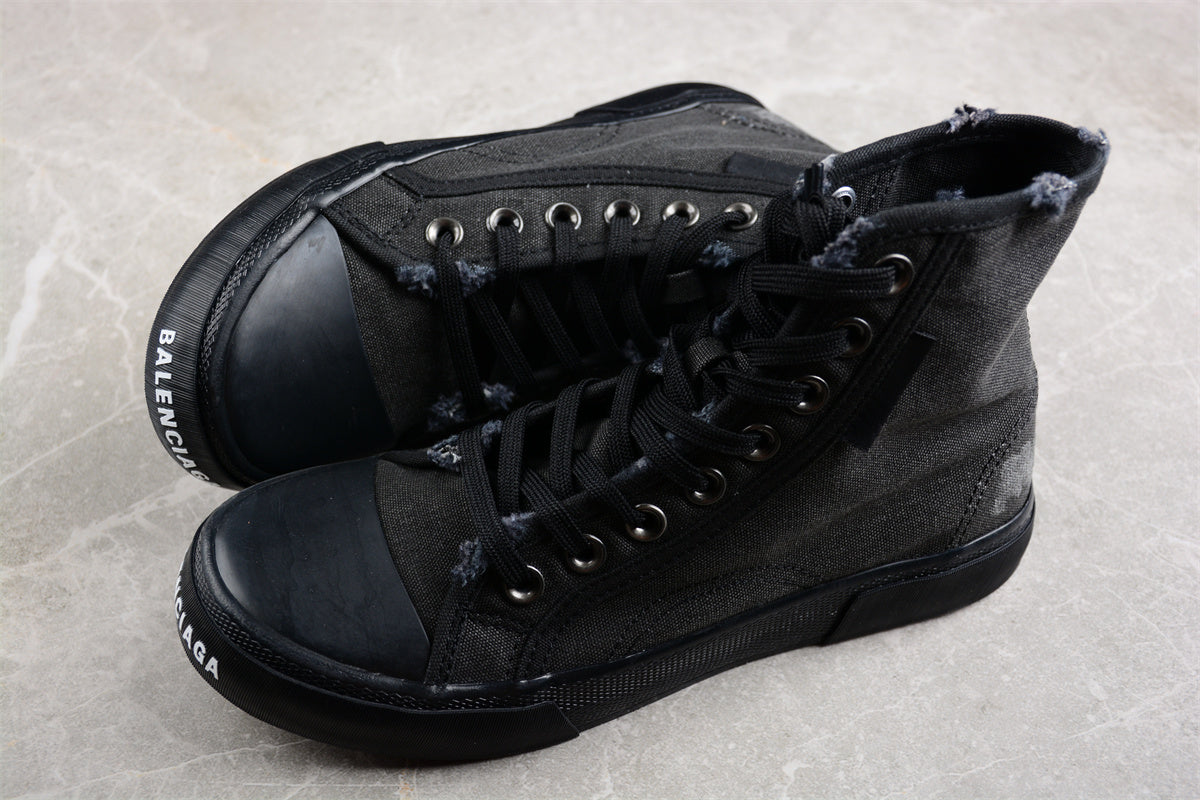 Balenciaga Paris High 'Destroyed - Triple Black' - Best Reps Website 2025