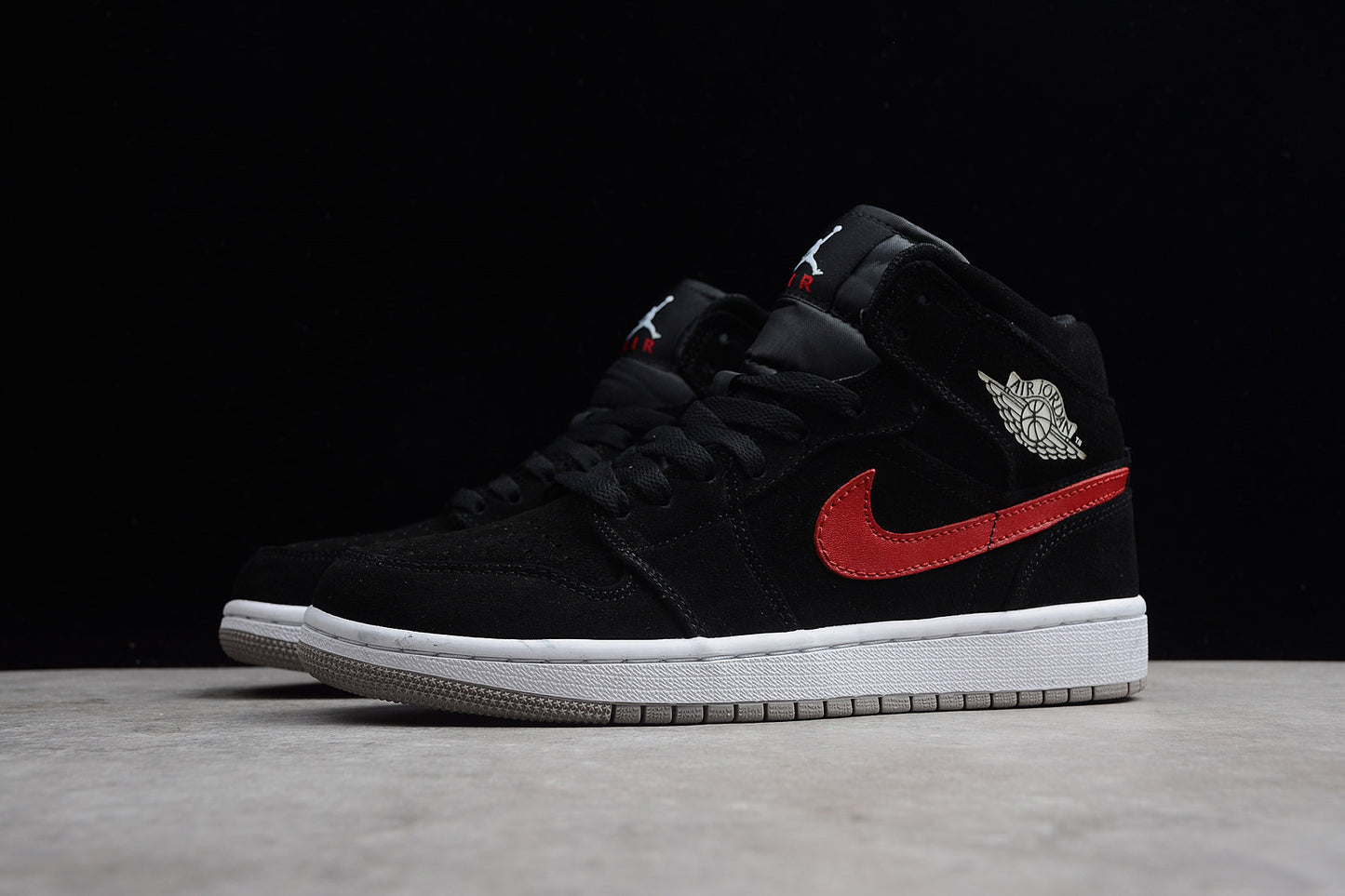 Air Jordan 1 Mid "Multicolor Swoosh" Black - Best Reps Website 2025