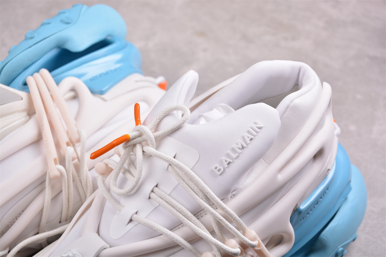 Balmain Unicorn Sneakers  Blue/White – Neoprene &amp; Leather - Best Reps Website 2025