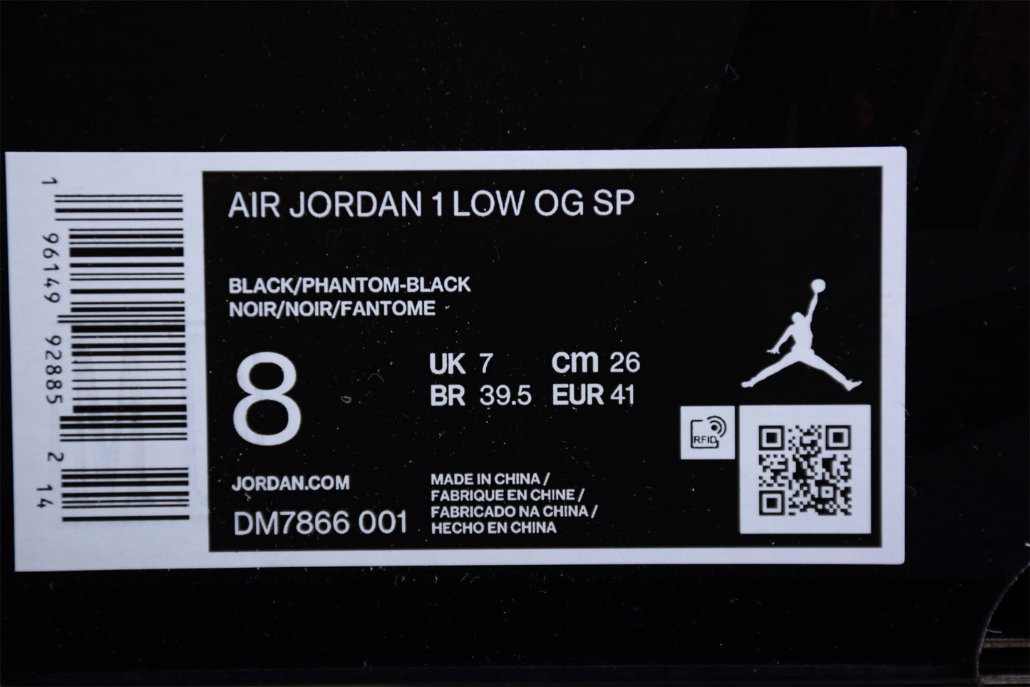 Jordan 1 Retro Low OG SP x Travis Scott "Black Phantom"