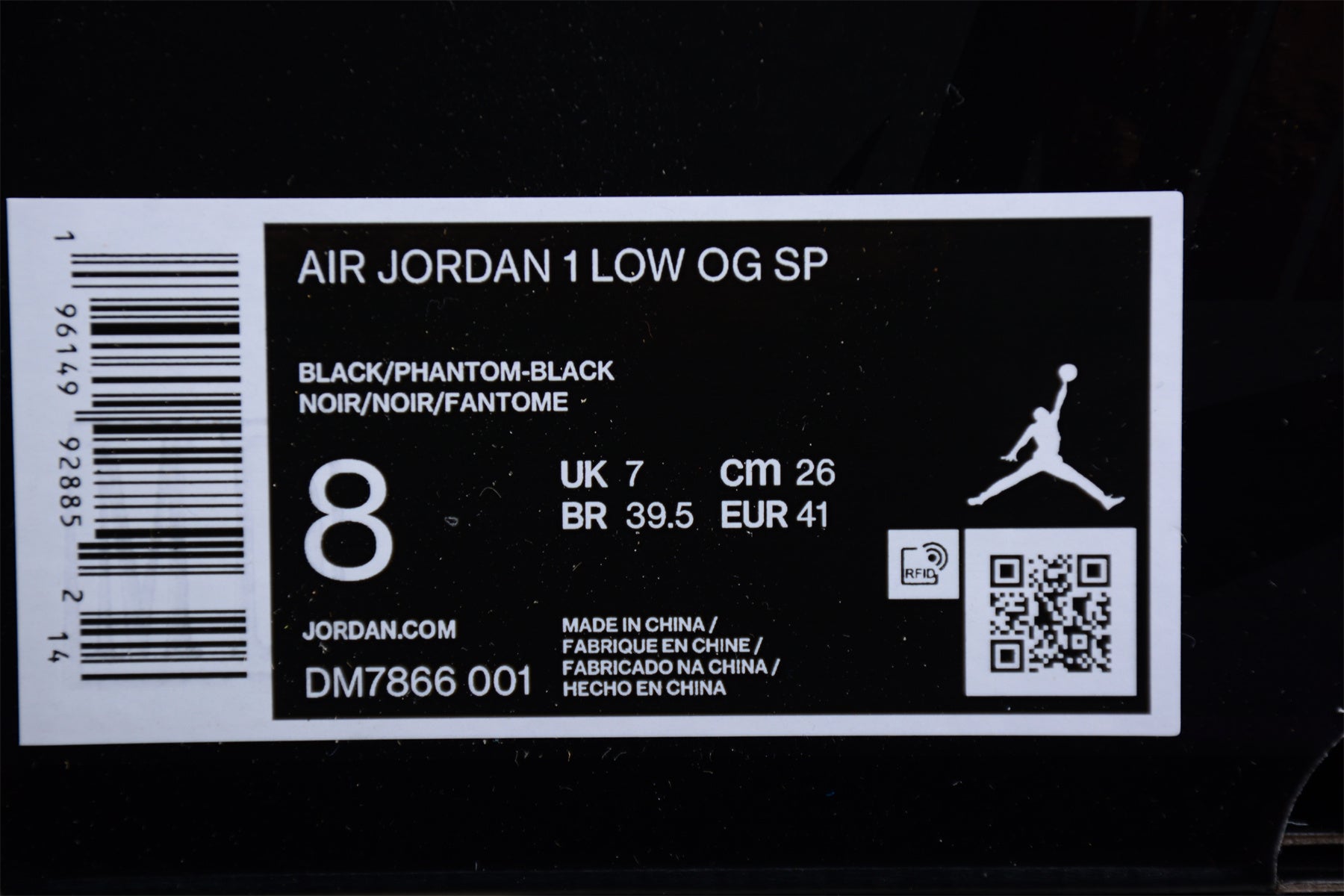 Jordan 1 Retro Low OG SP x Travis Scott "Black Phantom"