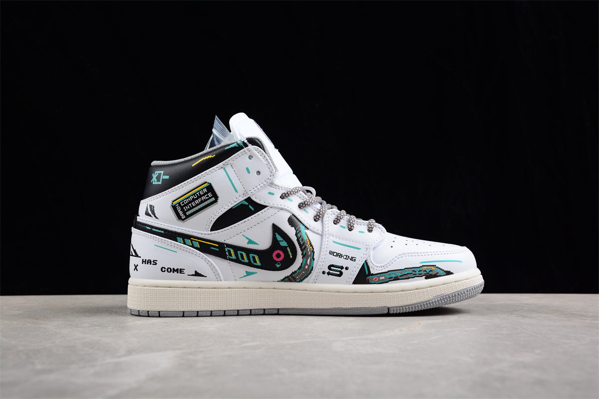 Air Jordan 1 Mid "The Future" White Black - Best Reps Website 2025