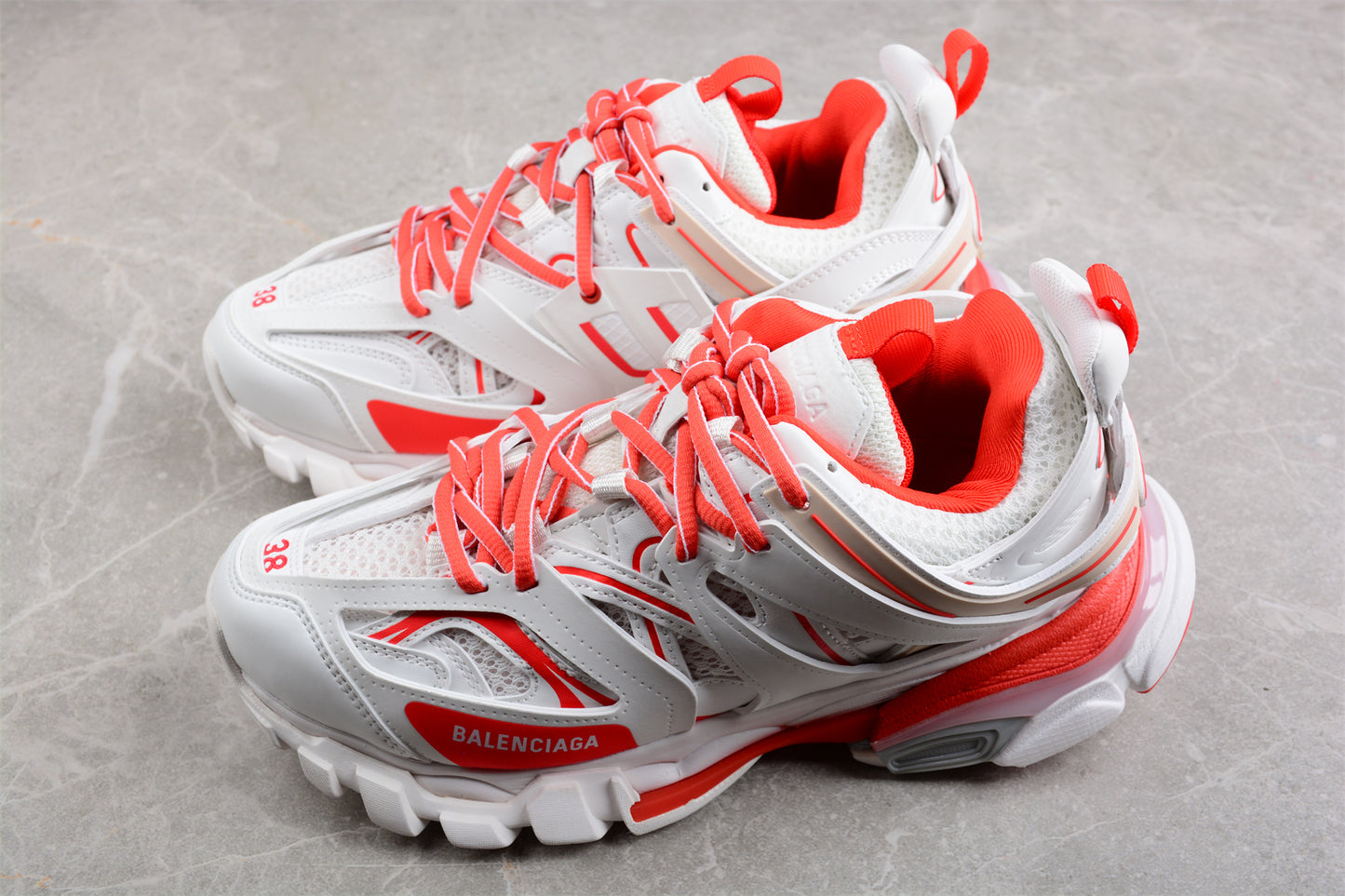 Balenciaga Track White/Coral Orange - Best Reps Website 2025