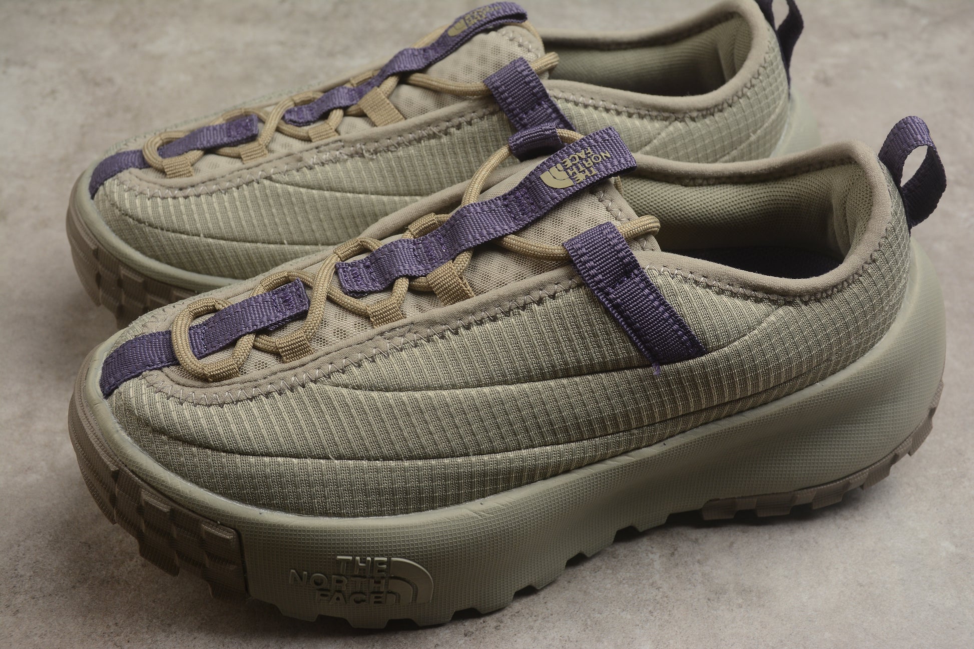 The North Face NEVER STOP Anti‑Slip Wear‑Resistant Low‑Top Casual Shoes – Gray/Purple - Best Reps Website 2025