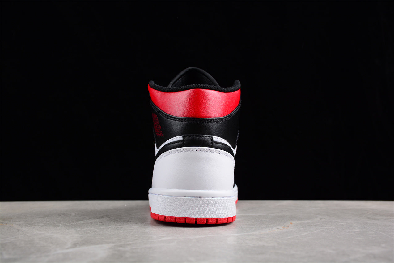 Nike Air Jordan 1 Mid "White/Black/Gym Red" - Best Reps Website 2025