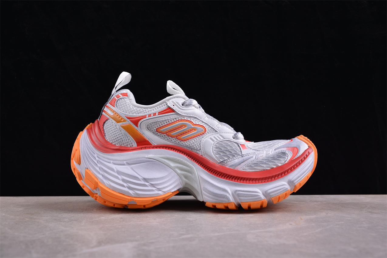 Balenciaga 10XL Sneaker – White/Red/Orange Mesh - Best Reps Website 2025