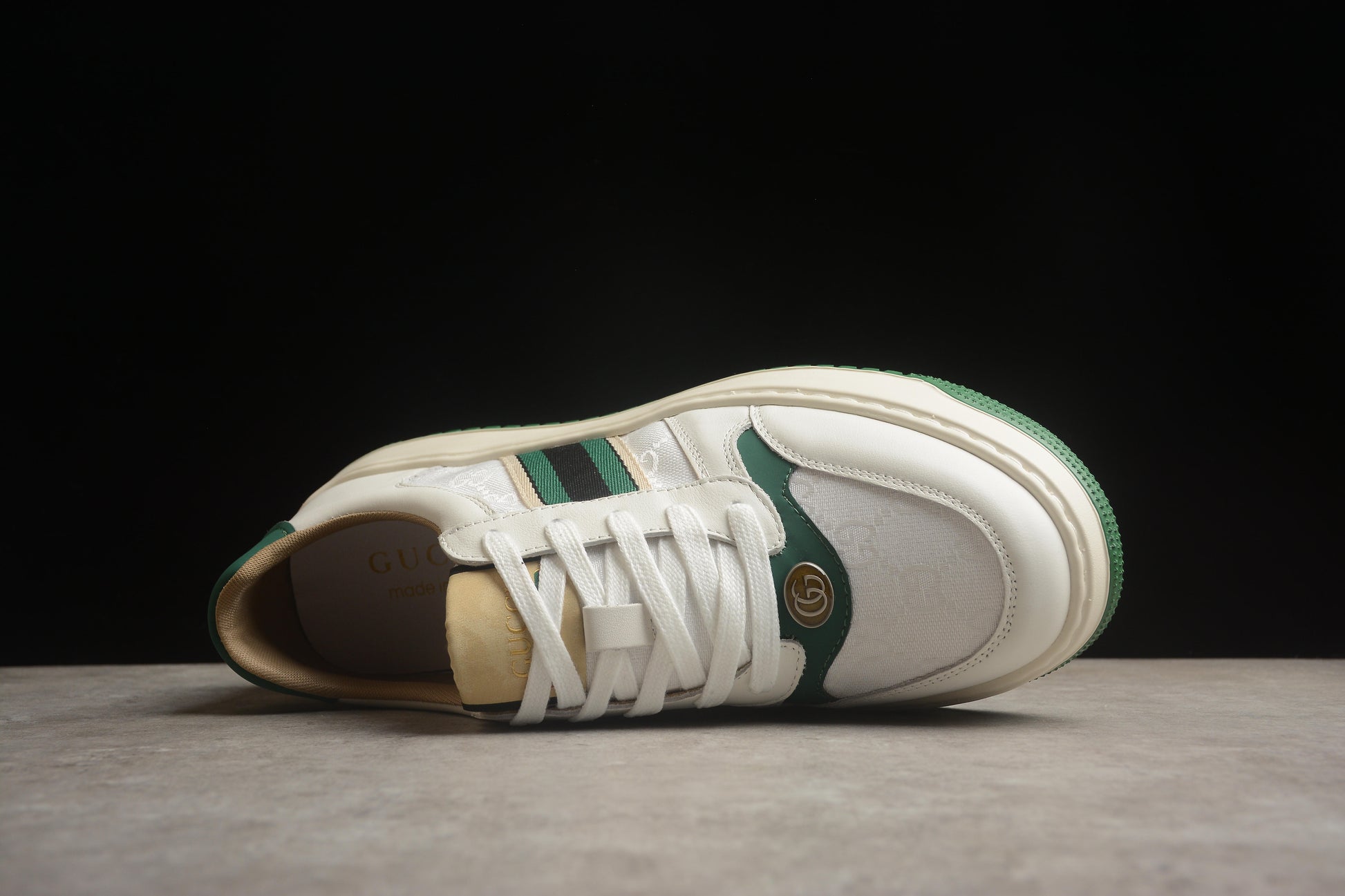 Gucci Chunky B Screener GG White/Green - Best Reps Website 2025