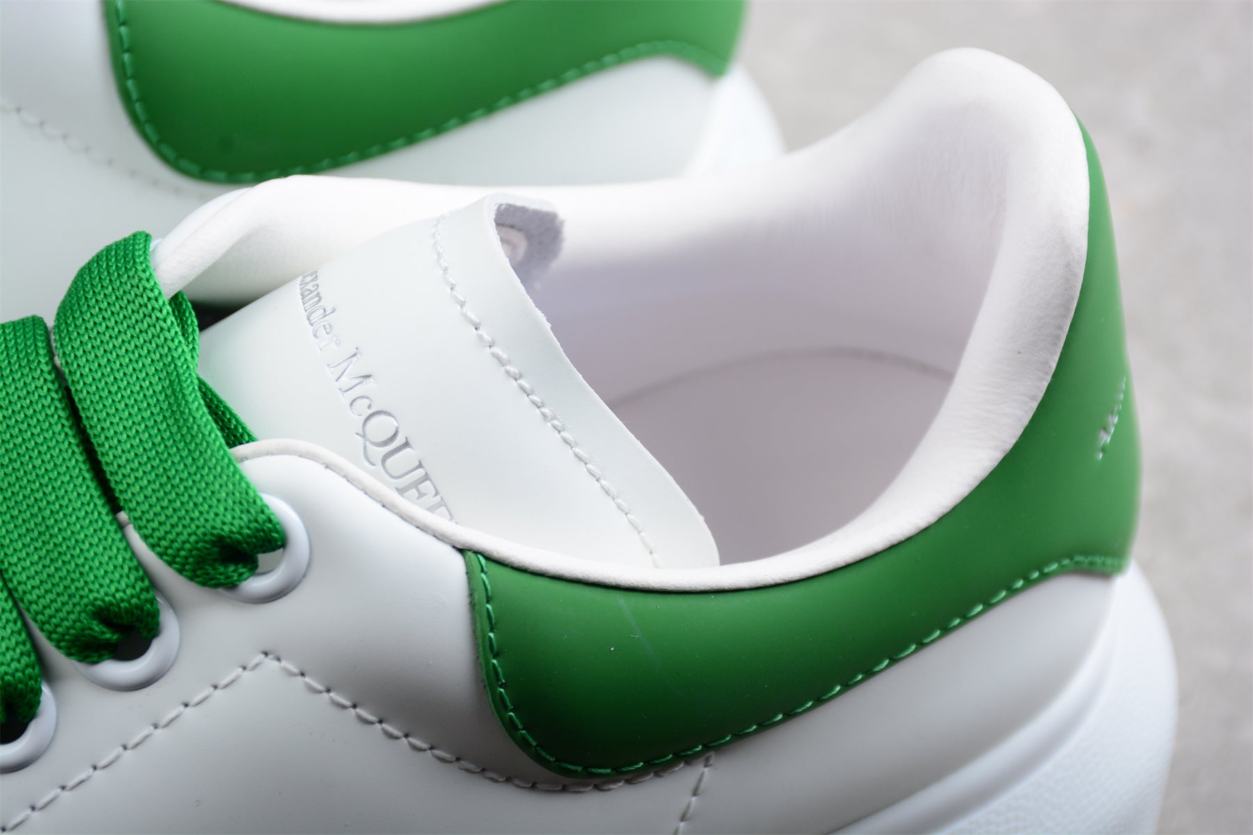 Alexander McQueen Oversized Sneaker in White/Green - Best Reps Website 2025