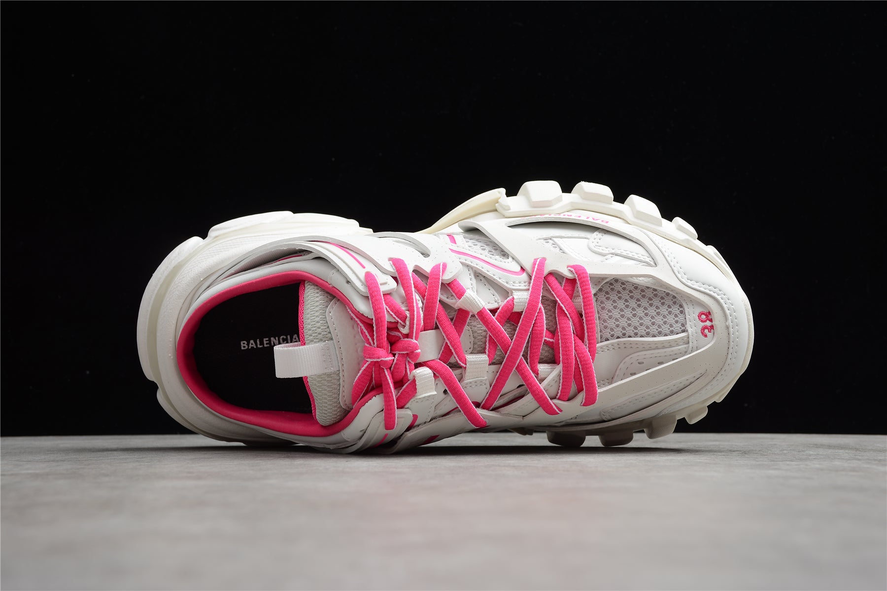Balenciaga Track Mule in White/Rose Red - Best Reps Website 2025