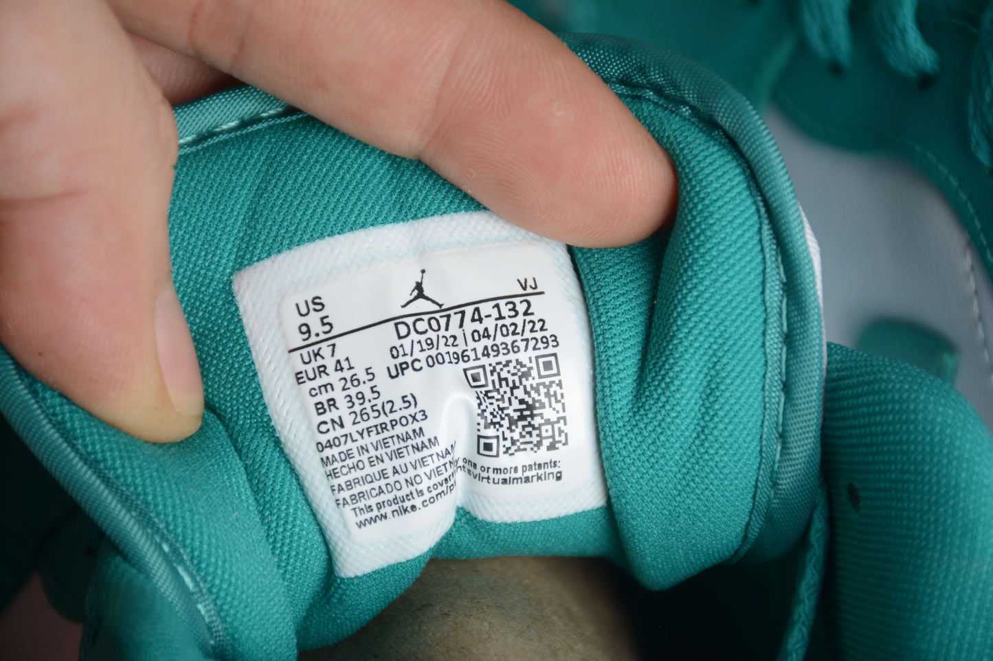 Nike Air Jordan 1 Low "New Emerald" WMNS