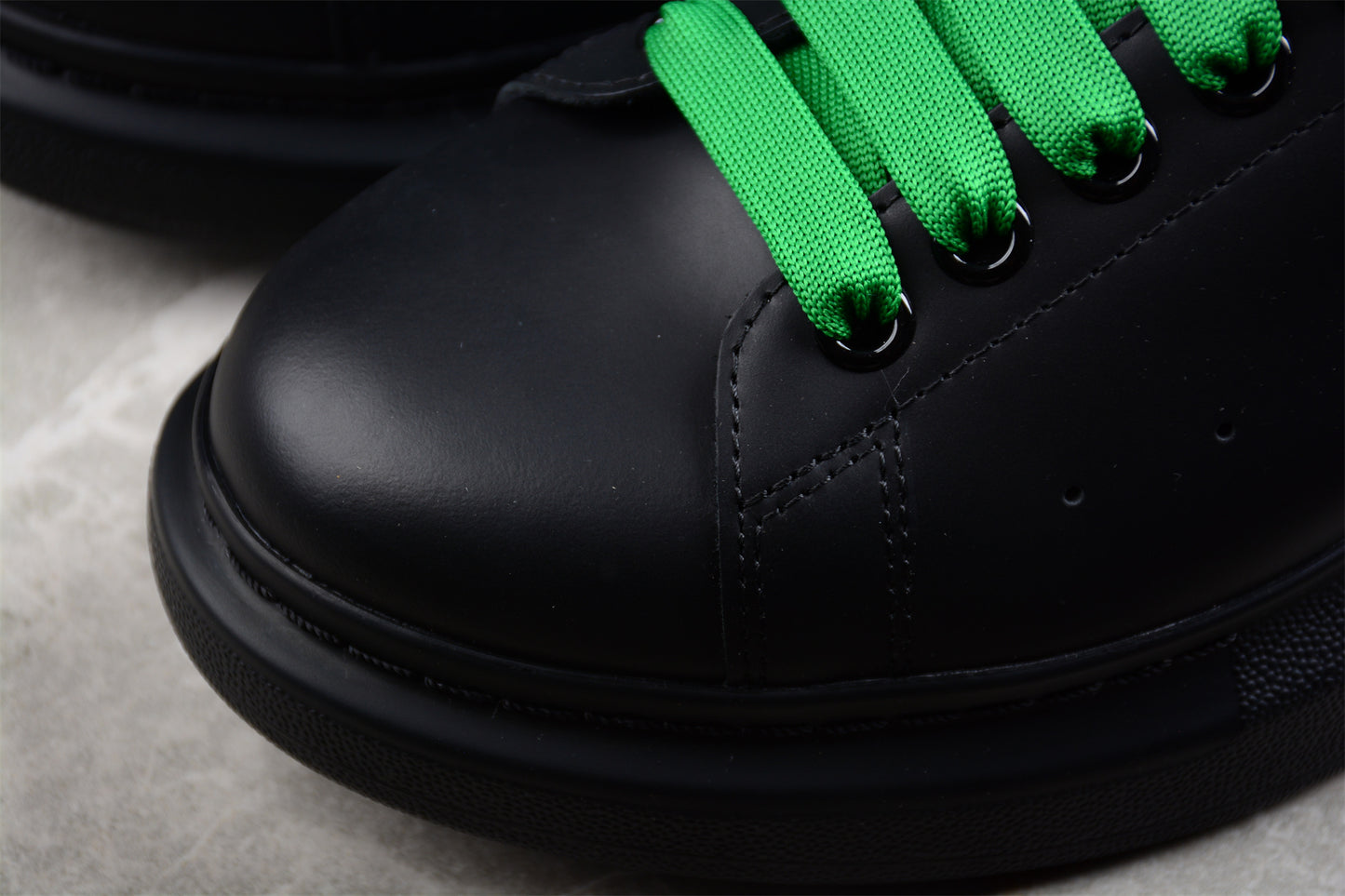 Alexander McQueen Oversized Sneaker in Black/Green - Best Reps Website 2025