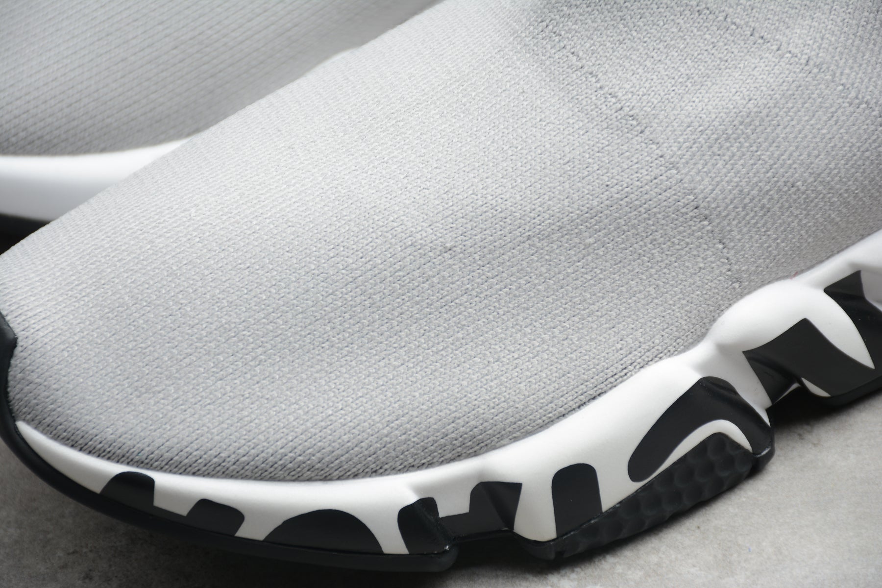 Balenciaga Speed Graffiti Trainers in White/Black - Best Reps Website 2025