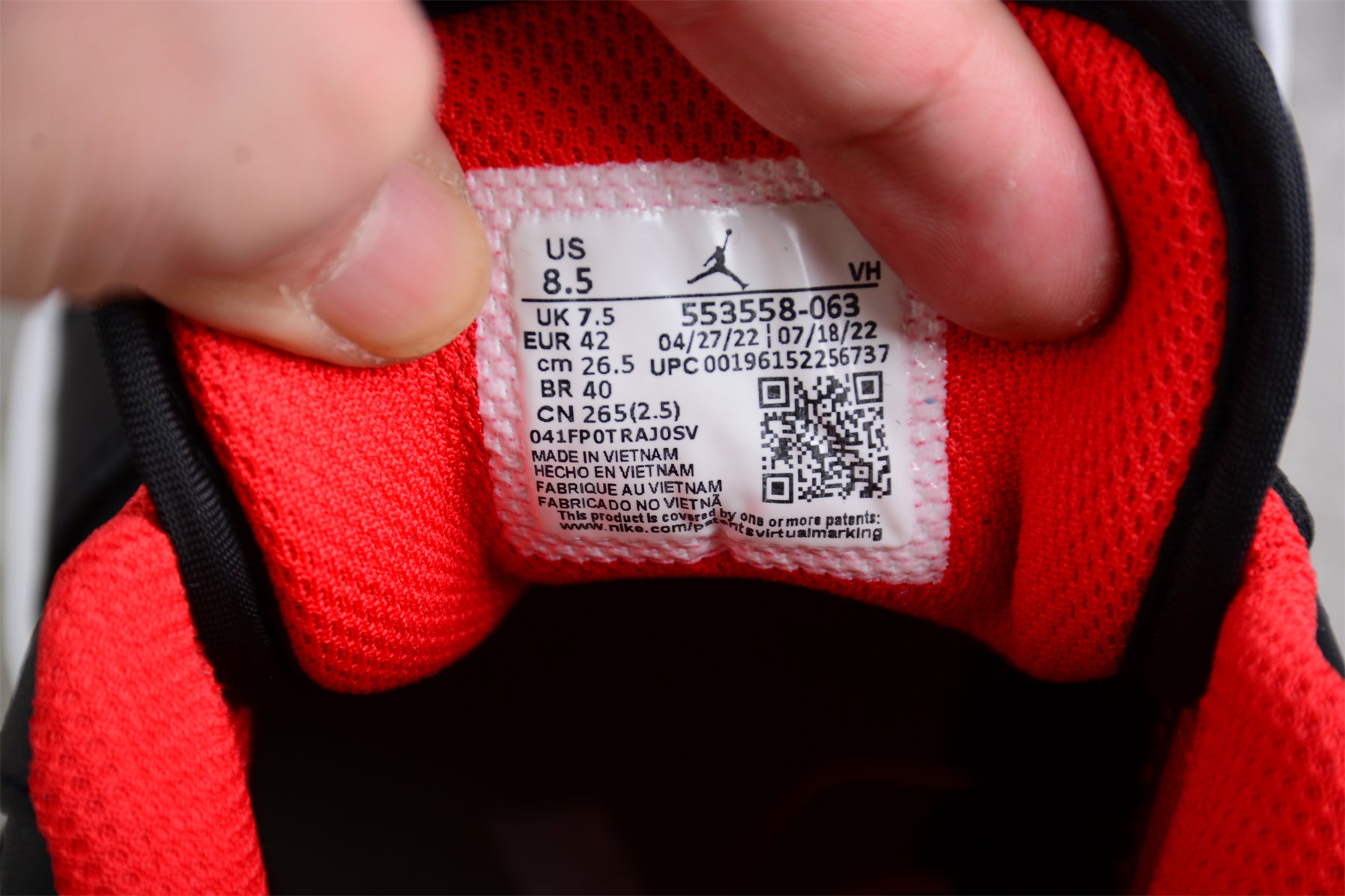 Nike Air Jordan 1 Low (GS) "White Toe"