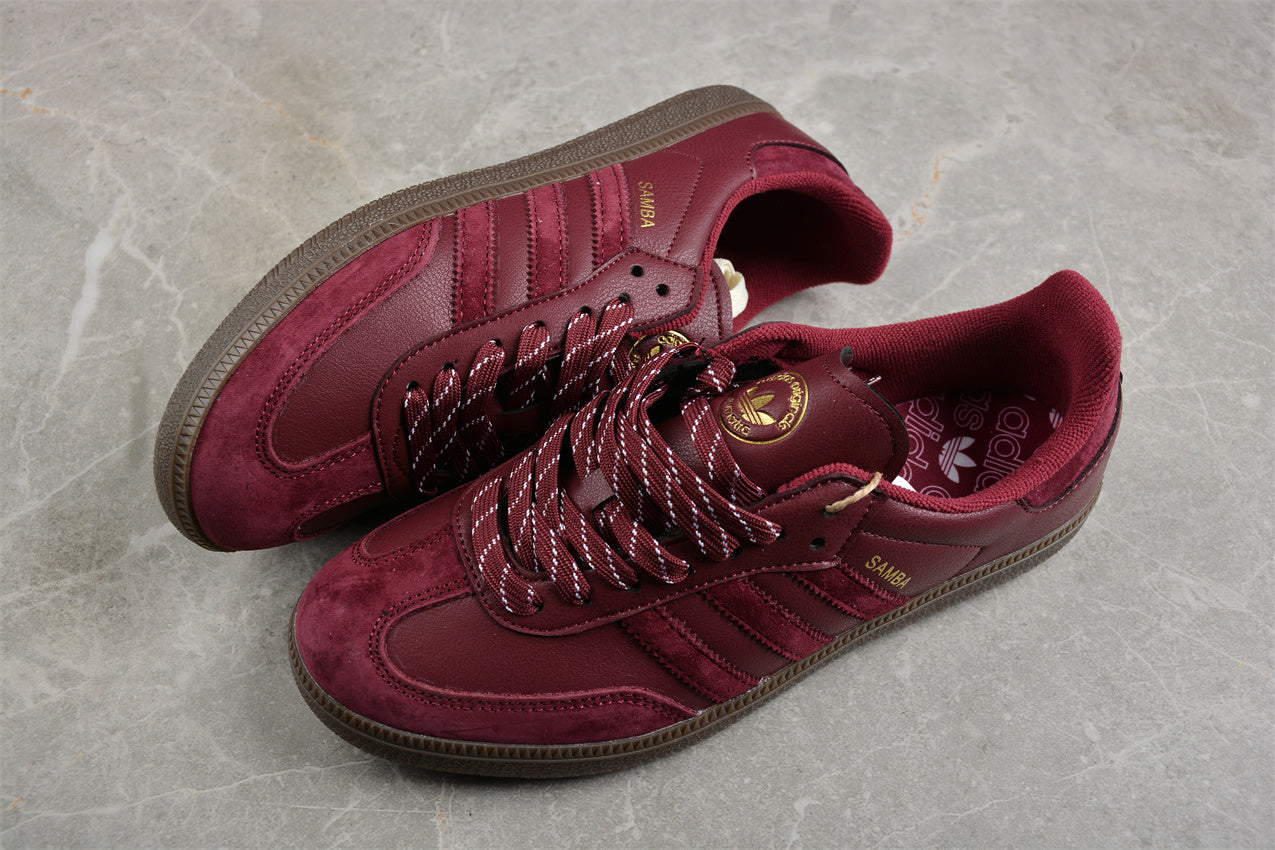  adidas Samba OG “Sumatra Island Series” Maroon Gum 