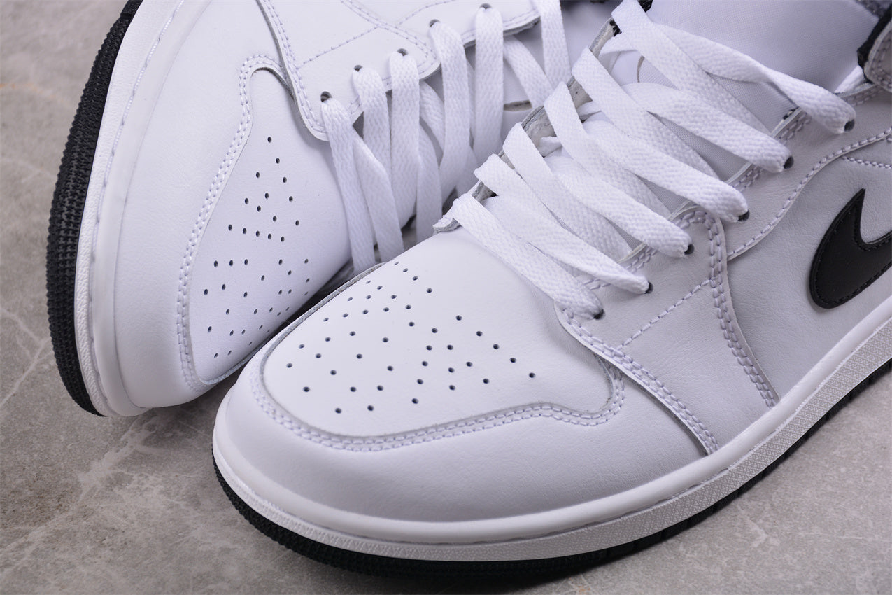 Nike Air Jordan 1 Mid "Reverse Panda" White Black - Best Reps Website 2025